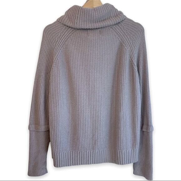 Cynthia Rowley Waffle Knit Tube Neck Alpaca Blend Sweater - Picture 5 of 8